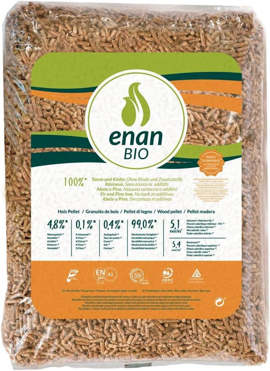 ENAN Bio – Pallet of 70 Pellets of 15 Kilos EN Plus A1 (1050 kg)
