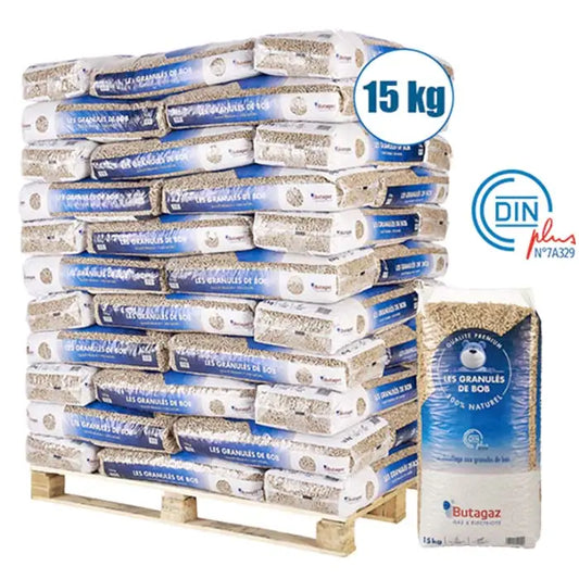 Pellets de madera de Butagaz – 66 bolsas de 15 Kg