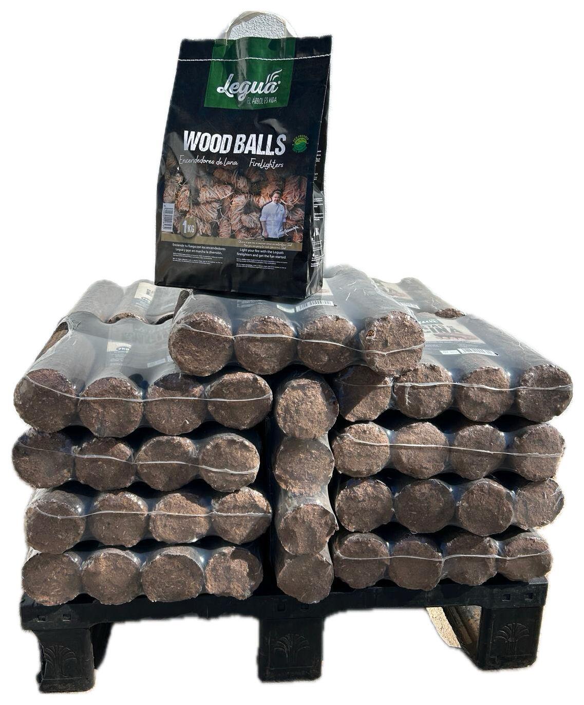 20 paquetes de briquetas de encina 7kg